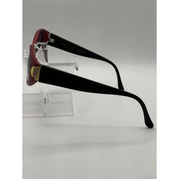 Essence 706 Raspberry Oval Sunglasses Red Black Women Made In Italy main image 5